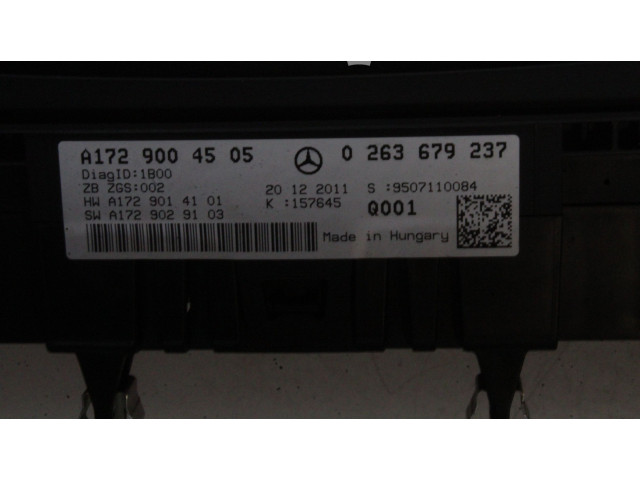 Přístrojová deska  Mercedes-Benz SLK R172 2012 A1729004505, 0263679237  