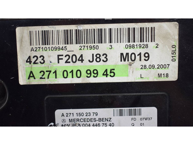 Řídící jednotka A2710109945, A0044467540   Mercedes-Benz C W204 2007