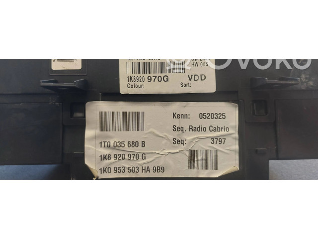 Панель приборов 1K8920970G, 1T0035680B   Volkswagen Scirocco       