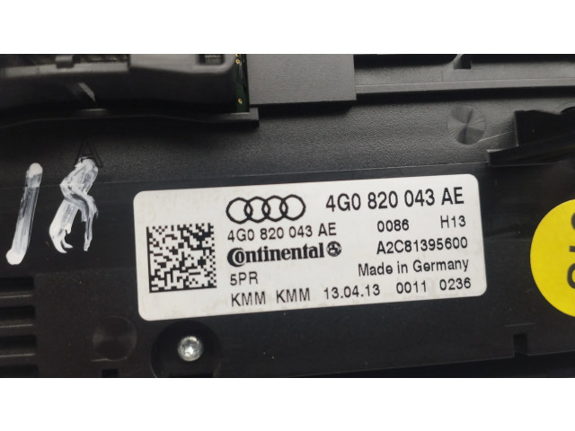 Блок управления климат-контролем 4G0820043AE   Audi A7 S7 4G