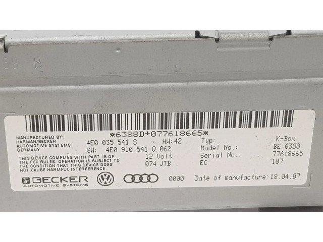 Блок управления 4E0910541Q, 4E0035541S   Audi Q7 4L