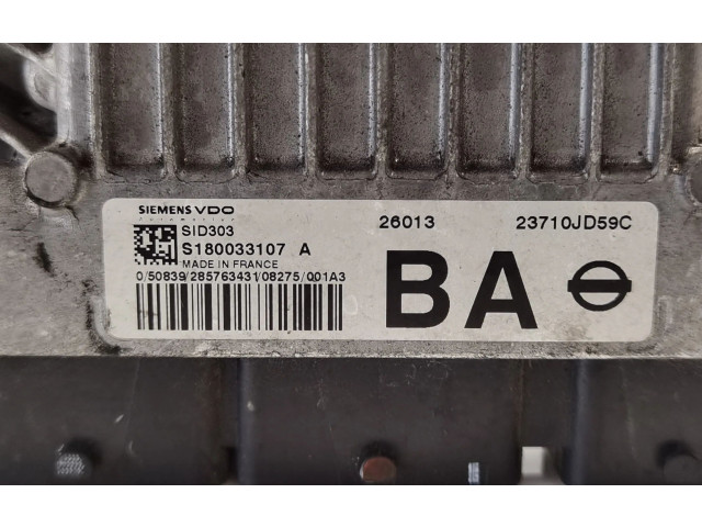Řídící jednotka 23710JD59C, S180033107A   Nissan Qashqai+2 2008