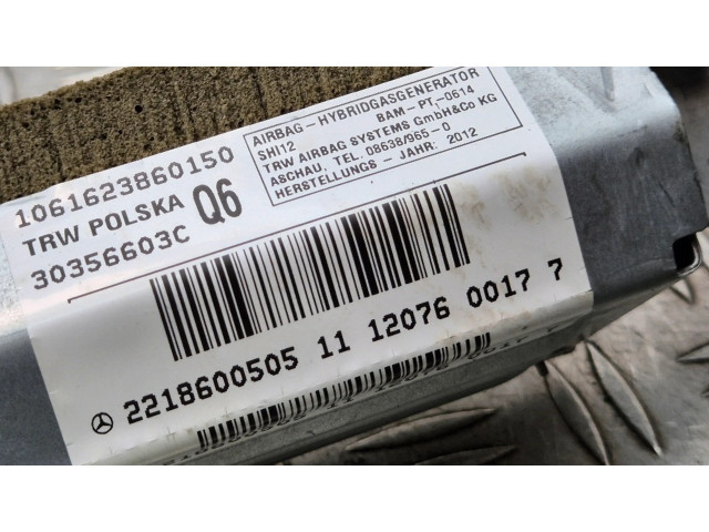 Подушка безопасности двери 2218600505, 30356603C   Mercedes-Benz S W221
