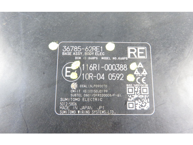 Блок комфорта 116RI000388, 3678562RE1   Suzuki Ignis   