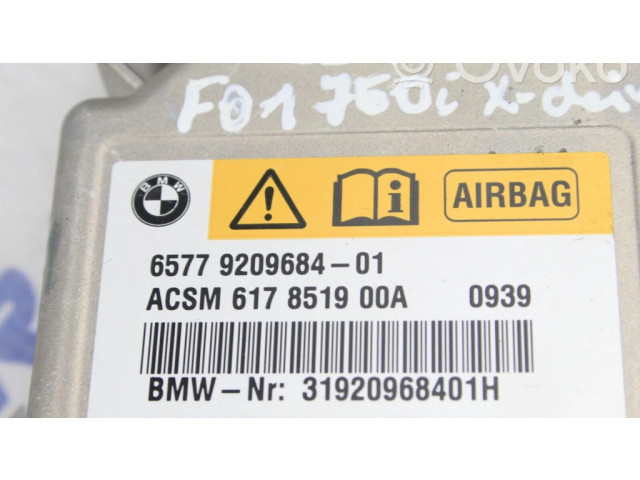 Блок подушек безопасности 9209684   BMW 7 F01 F02 F03 F04