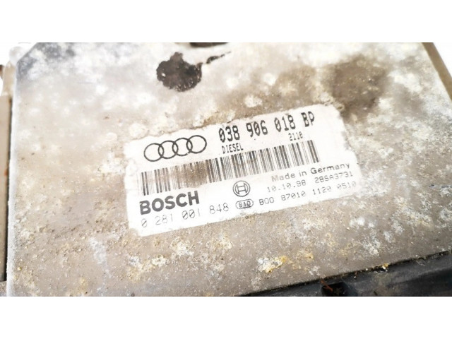 Блок управления двигателя 038906018bp, 0281001848   Audi A3 S3 8L