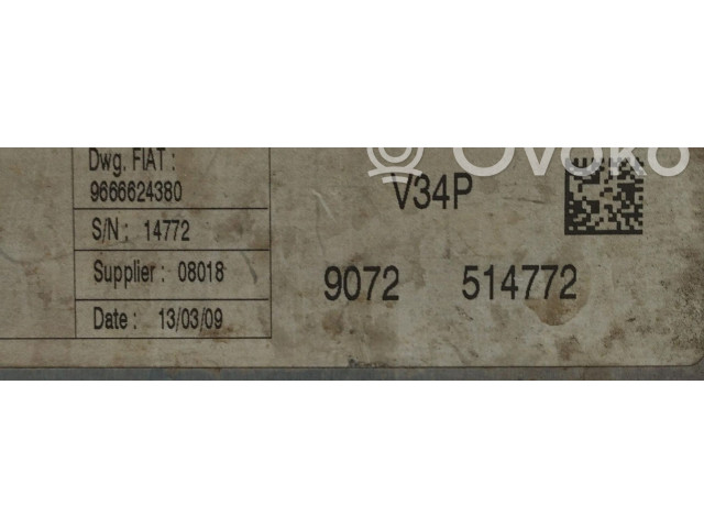 Řídící jednotka 9666624380, 9666624380   Fiat Qubo 2009
