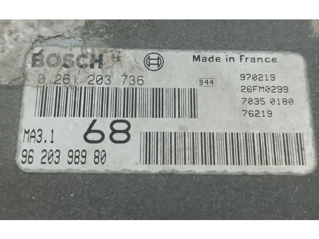 Řídící jednotka 0261203736   Peugeot 106 1997
