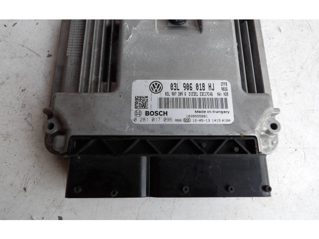 Блок управления двигателя 03L906018HJ, 0281017096   Volkswagen Sharan    