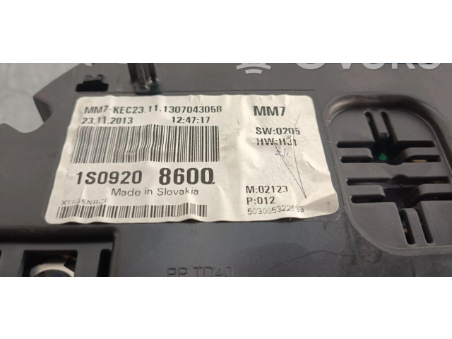 Přístrojová deska  Volkswagen Eos 2014 1S09208600  