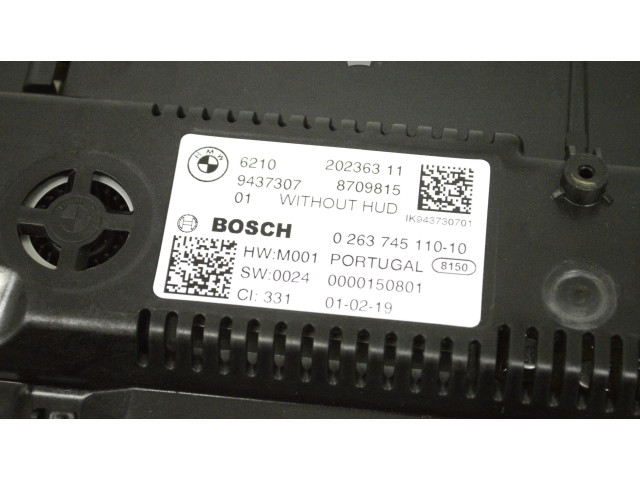 Přístrojová deska  BMW 3 G20 G21 2020 8709815, 5A2A6C2  
