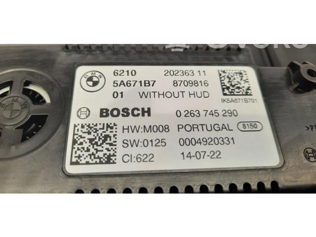 Přístrojová deska  BMW 1 F40 2024 62105A76493  
