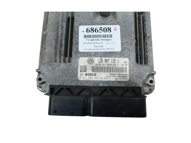 Řídící jednotka 0261S04353, IMPRK686508   Skoda Octavia Mk2 (1Z) 2008