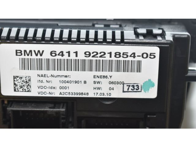 Блок управления климат-контролем 9221854   BMW 3 E92 E93