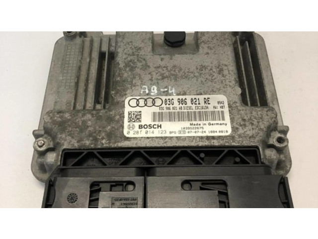 Блок управления двигателя 03G906021RE, 0281014123   Audi A3 S3 8P