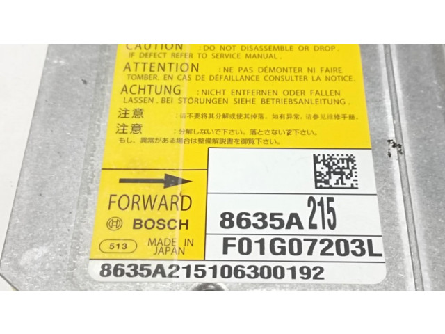 Блок подушек безопасности 8635A215, F01G07203L   Mitsubishi ASX