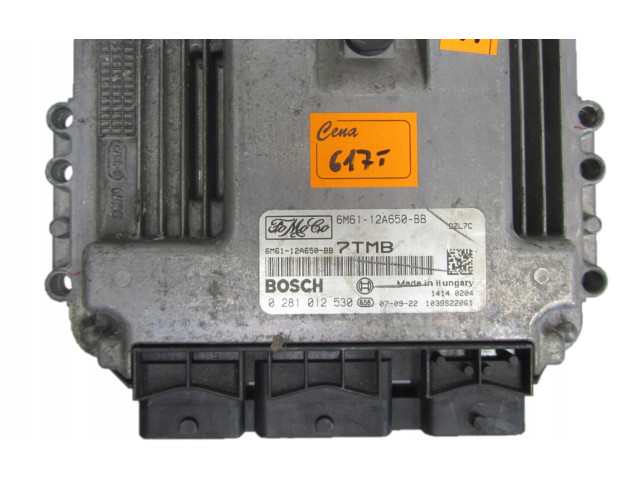 Řídící jednotka 0281012530, 6M6112A650BB   Mazda 3 I 2003