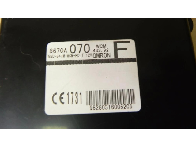 Блок комфорта 8670A070, G1415   Mitsubishi ASX   