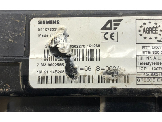 Блок комфорта 7M3962258S, 7M3962258S   Volkswagen Sharan   