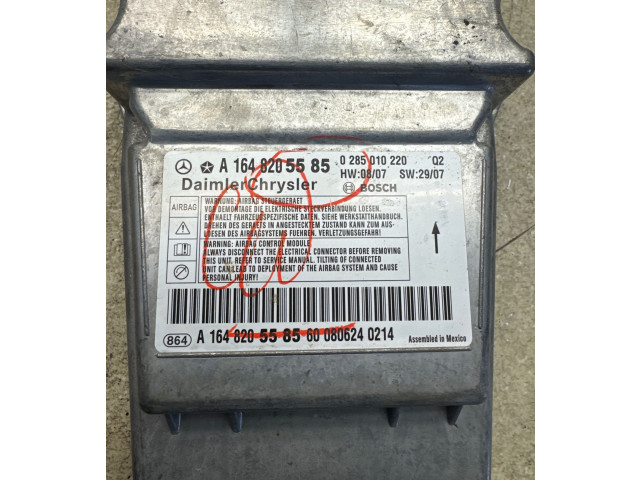 Блок подушек безопасности A1648205585, 0285010220   Mercedes-Benz ML W164