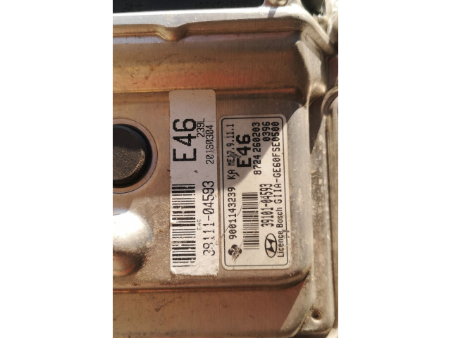 Řídící jednotka 39101-04593-, 9001143239 39101-04593 39   Hyundai Santa Fe 2001