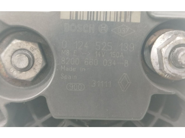 Генератор 8200660034B, 0124525139   Renault Kangoo II