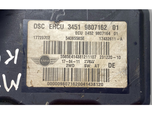 Jednotka ABS 9807162, 17723702   Mini Cooper Countryman R60 2011