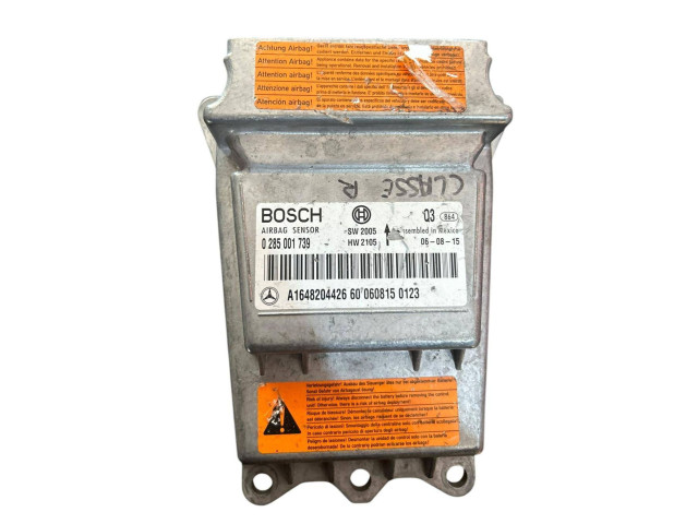 Блок подушек безопасности A1648204, 0285001739   Mercedes-Benz ML W164
