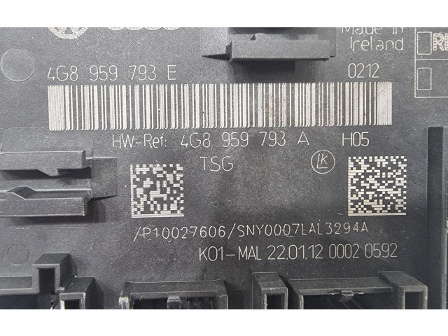 Блок управления дверью 4G8959793A, 4G8959793E   Audi A6 S6 C7 4G