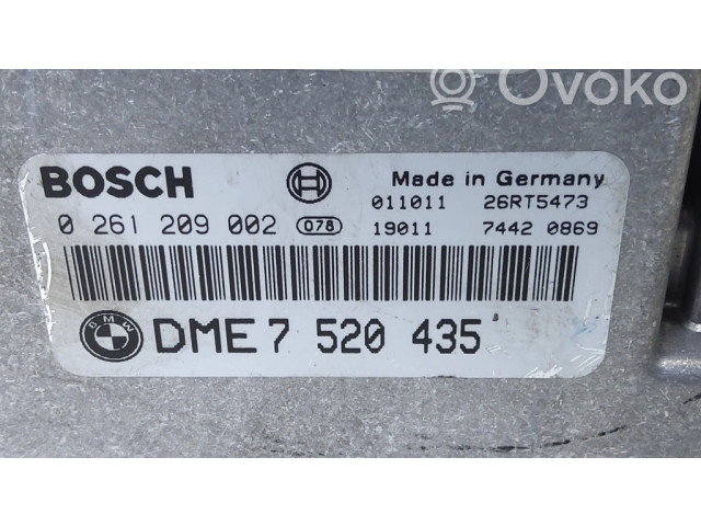Řídící jednotka 7520435, 0261209002   BMW 7 E65 E66 2004