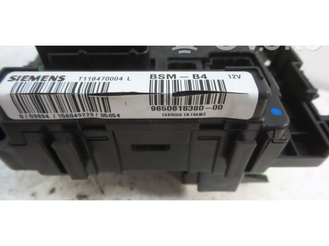 Pojistková skříňka Řídící jednotka BSM 9650618380   Citroen C3 Pluriel 2005