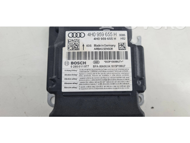 Блок подушек безопасности 4H0959655H, 0285011977   Audi A6 S6 C7 4G