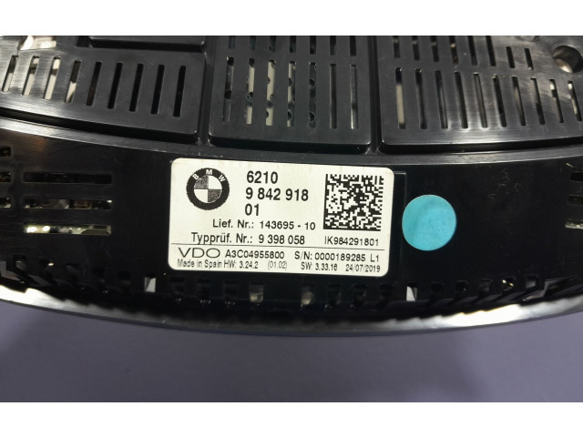 Přístrojová deska  BMW M3 F80 2019 9842918, 9842918  