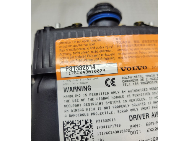 Подушка безопасности водителя P31332614   Volvo V40 Cross country