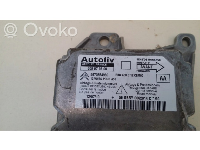 Блок подушек безопасности 9673654980, 609973600   Citroen C3 Picasso