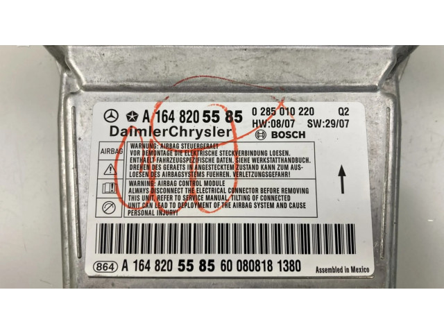 Блок подушек безопасности A1648205585   Mercedes-Benz ML W164
