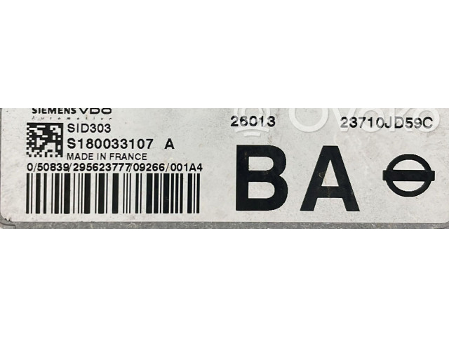 Řídící jednotka 23710JD59C, 23710JD59C   Nissan Qashqai 2007
