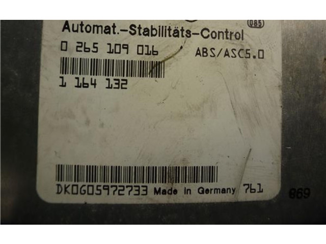 Блок управления АБС 265109016, 1164132   BMW 5 E39