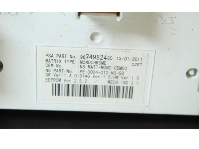 Přístrojová deska  Peugeot 5008 2009 9676614680  
