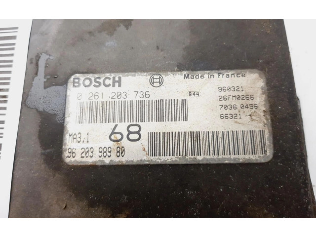 Řídící jednotka 9620398980   Peugeot 106 