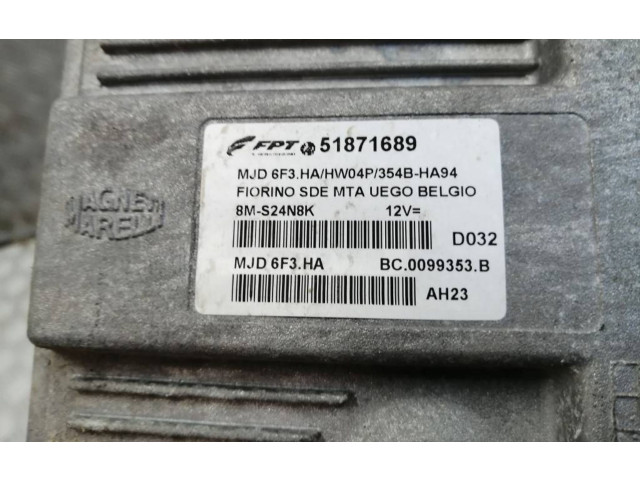 Řídící jednotka 51871689, 8MS24N8K   Fiat Qubo 2010