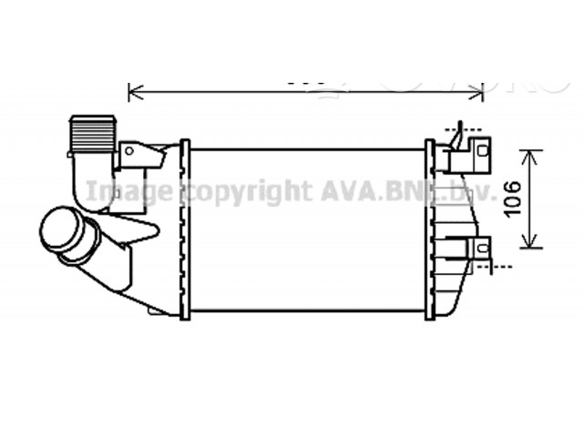 Интеркулер  13213402, 13213402   Opel Astra H 