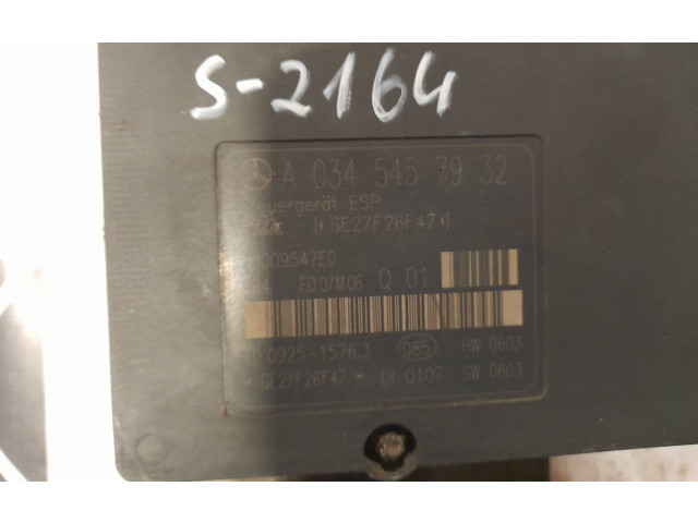 Jednotka ABS a0345457932, 0345457932   Mercedes-Benz C W203 2002