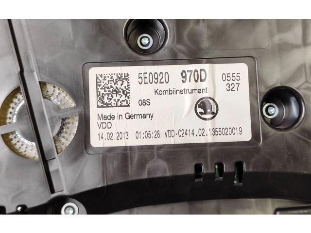 Přístrojová deska  Skoda Octavia Mk3 (5E) 2013 5E0920970D  