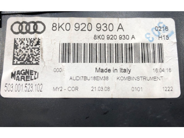 Панель приборов 8K0920930A   Audi A4 S4 B8 8K       