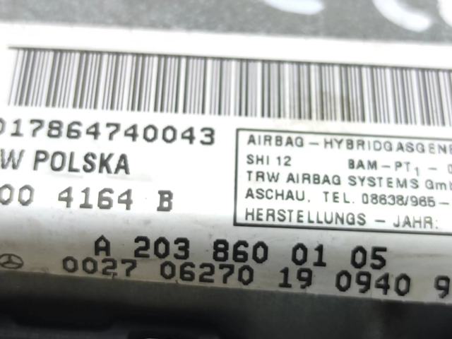 Подушка безопасности двери A2038600105, 30004164B   Mercedes-Benz E W211