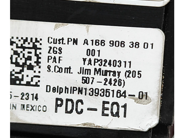 Блок предохранителей A1669063801, 13935164   Mercedes-Benz GL X166    