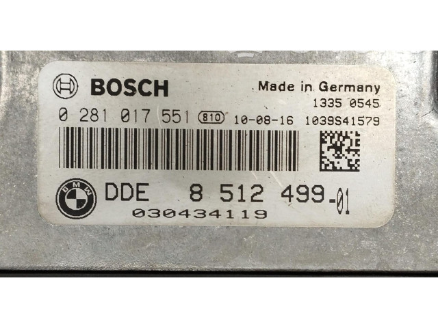 Řídící jednotka 0281017551, 0281017551   BMW 1 E81 E87 2010