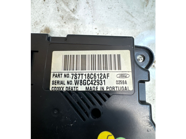 Блок управления климат-контролем 7S7T18C612AF, 0259A   Ford S-MAX