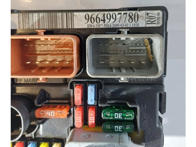 Pojistková skříňka Řídící jednotka BSM 9664997780, BSMR0700   Peugeot 207 2009